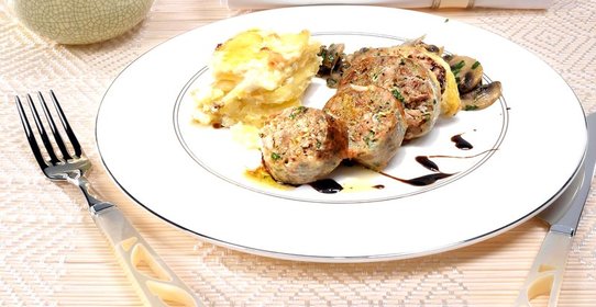 Фаршированные ножки цесарки