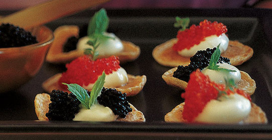 Блины с икрой