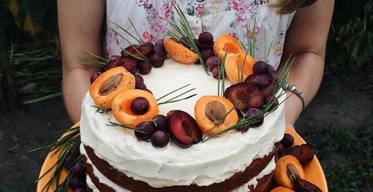 Йогуртовый торт с ореховым кремом