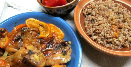 Курица с апельсинами