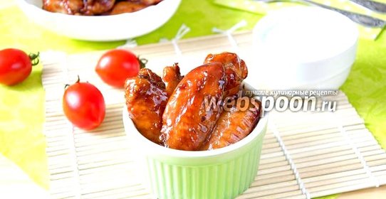 Куриные крылышки терияки
