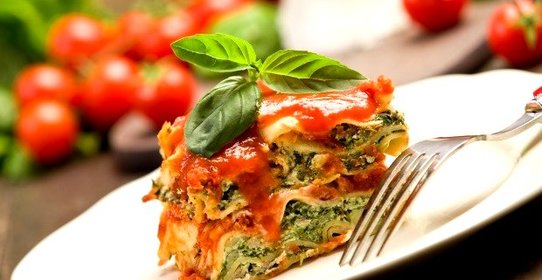 Лазанья низкокалорийная