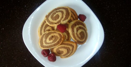 Двухцветное печенье «Серпантин»