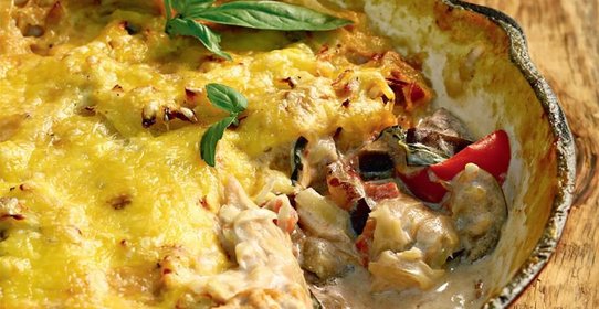 Овощи под картофельной корочкой