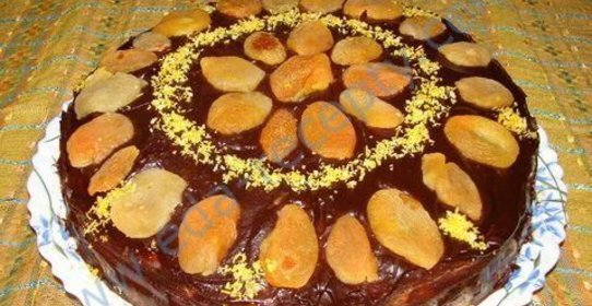 Пражский торт с курагой