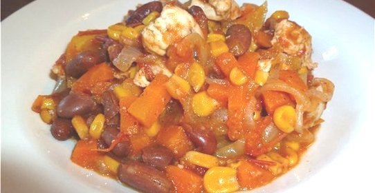 Рагу по-мексикански с курицей