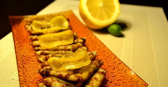 Блинчики в лимонной карамели