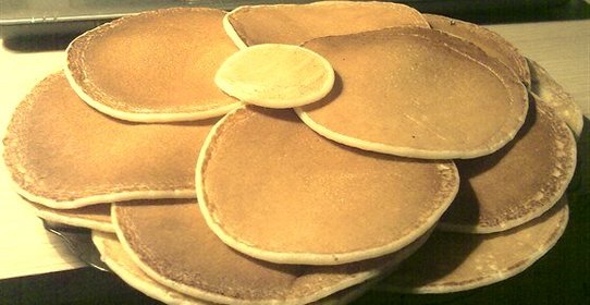 Простые блинчики на молоке