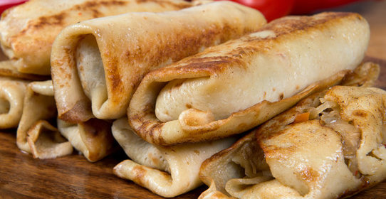 Блинчики с мясом