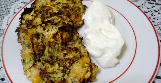 Блинчики из кабачков и моркови