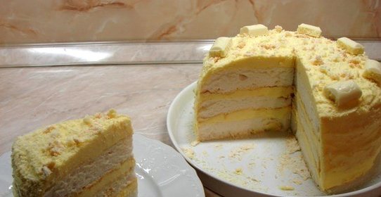 Белковый торт