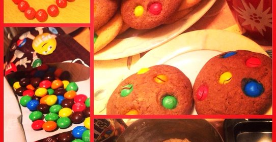 Печенье с конфетами M&M’s