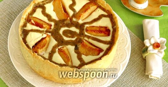 Творожно-фруктовый торт с курдом из базилика «Карусель»