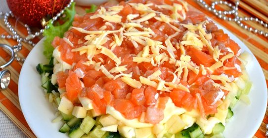 Салат Новогодний из семги