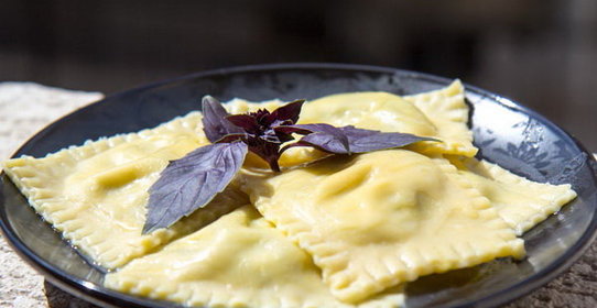 Равиоли с рикоттой и шпинатом