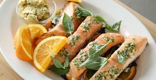 Семга с цитрусовыми