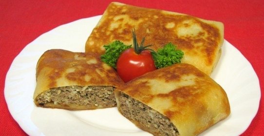 Блинчики, фаршированные печенью