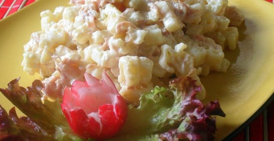 Паста кидс с ветчиной и сырно-сливочным соусом