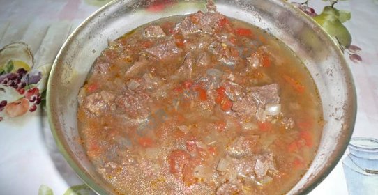 Гуляш по-венгерски в микроволновке