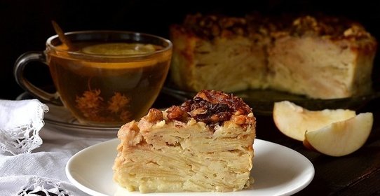 «Невидимый» яблочный пирог