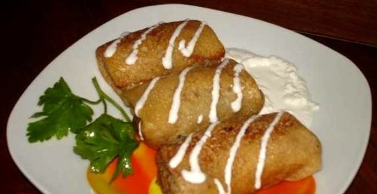 Блины с языком