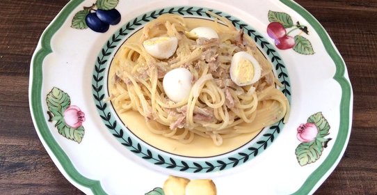 Паста с тунцом в сливочном соусе