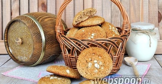 Овсяное печенье без муки