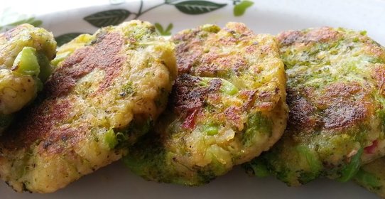 Котлеты из брокколи постные