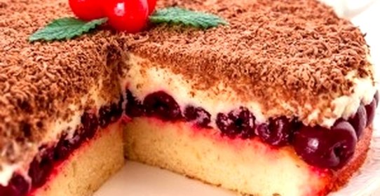 Вишневый торт с маскарпоне