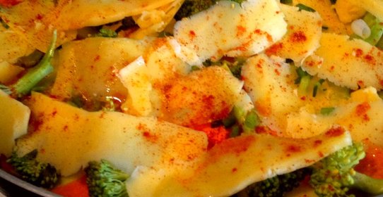 Куриная грудка с овощами