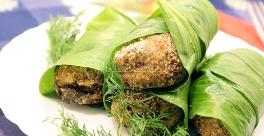 Грибные котлеты с черемшой