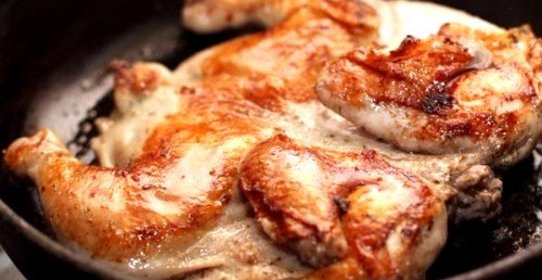 Цыпленок с чесночным соусом