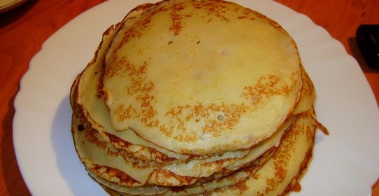 Сладкие блинчики на кефире