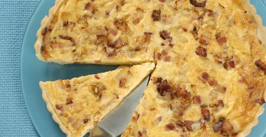 Лотарингский пирог с беконом