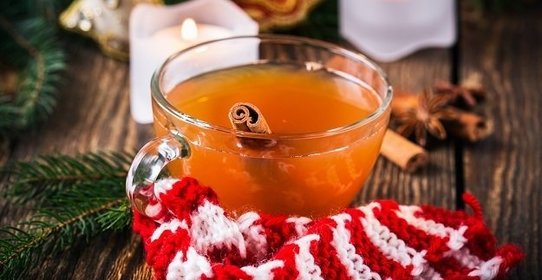 Яблочный согревающий напиток