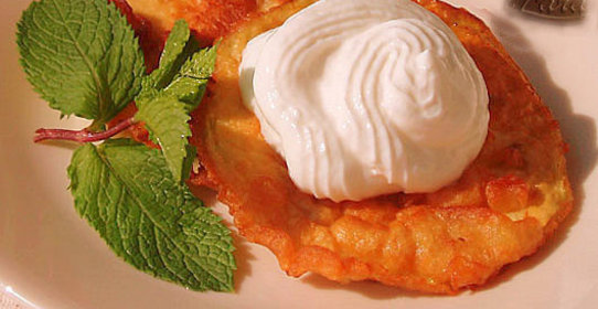 Оладьи из баклажанов с медом