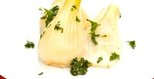 Фенхель в апельсиновом соке и белом вине