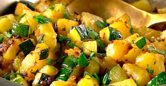 Рагу из картофеля и цукини