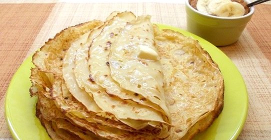 Блины на кокосовом молоке