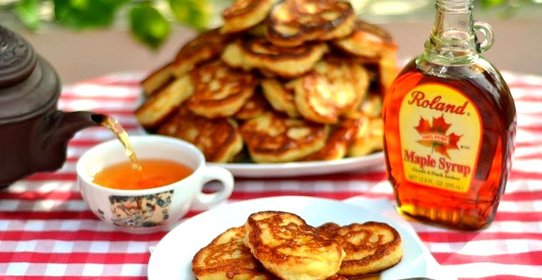 Дрожжевые оладьи на молоке