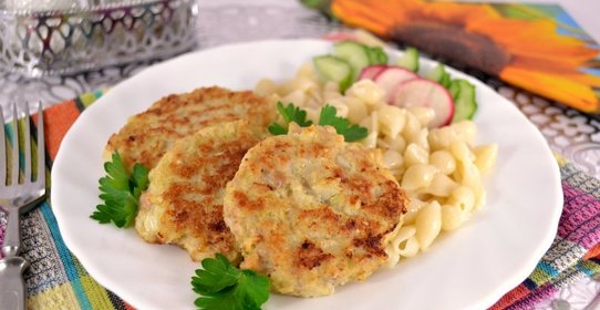 Куриные оладьи с капустой и овсяными хлопьями