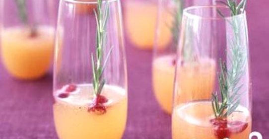 Грушевый коктейль и клюквой