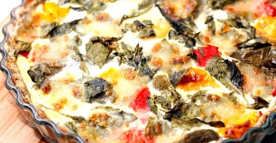 Пирог с разноцветным перцем