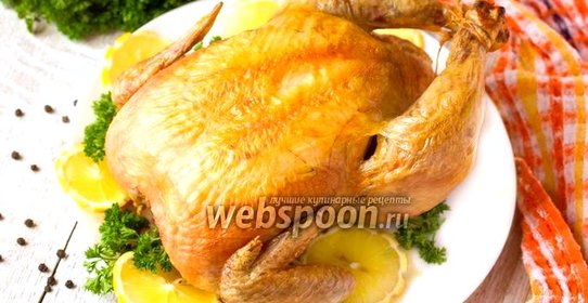 Курица запечённая на соли