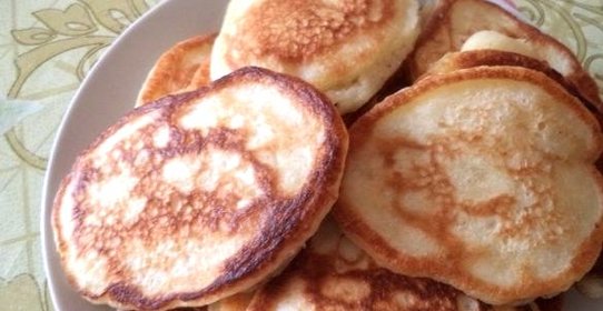 Оладьи на воде с дрожжами