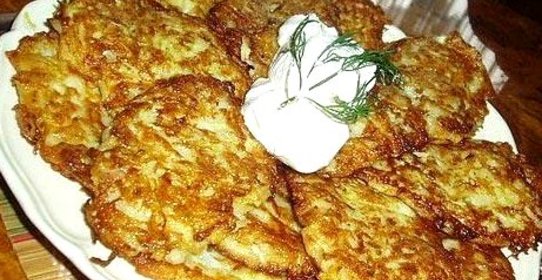 Оладьи из кабачков с зеленью