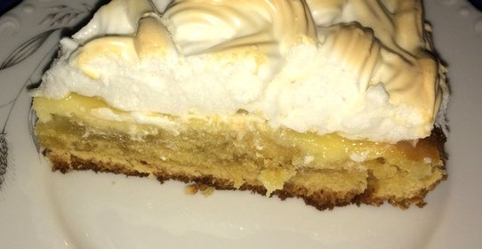 Творожный пирог с меренгой