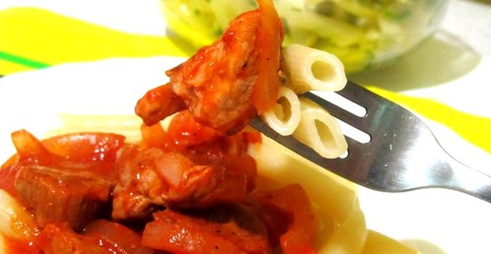 Макароны с поджаркой