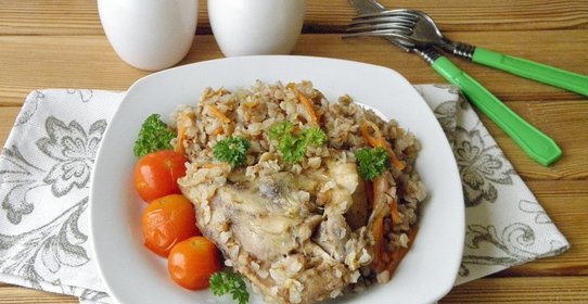 Курица с гречкой в мультиварке