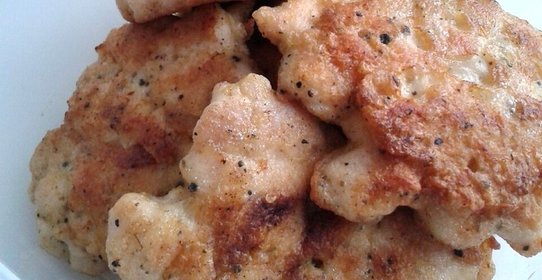 Куриные оладьи с чесноком